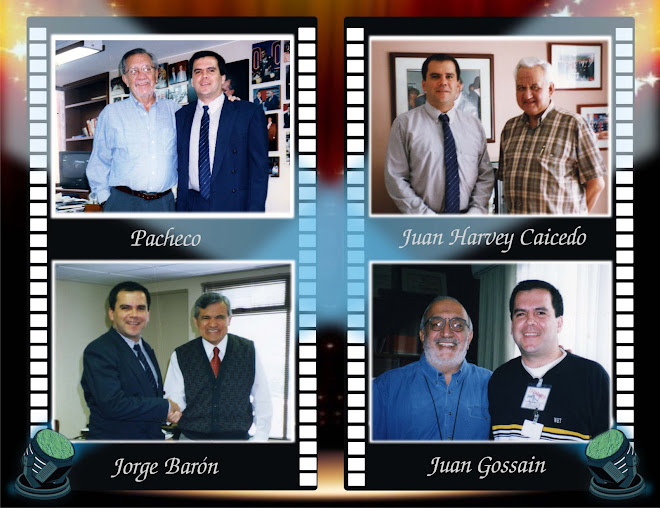 Víctor Manuel Rebellón Zea con Pacheco, Juan Harvey Caicedo, Jorge Barón y juan Gossain