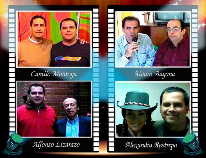 Víctor Manuel Rebellón Zea con Camilo Montoya, Alvaro Bayona, Alfonso Lizarazo y Alexandra Restrepo