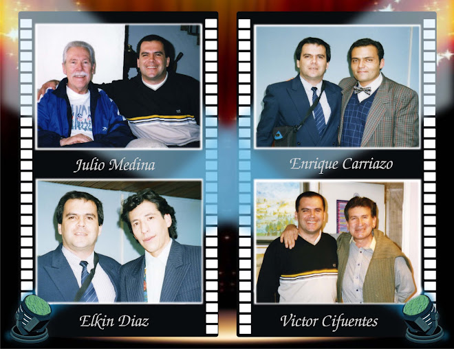 Víctor Manuel Rebellón Zea con Julio Medina, Enrique Carriazo, Elkin Diaz y Victor Cifuentes