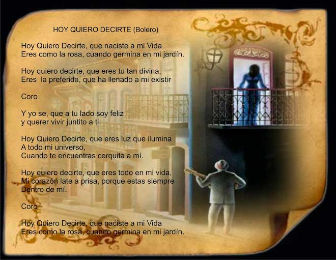 Hoy Quiero Decirte. Bolero. Victor Rebellon. Compositor e intérprete. Garagoa, Boyacá, Colombia
