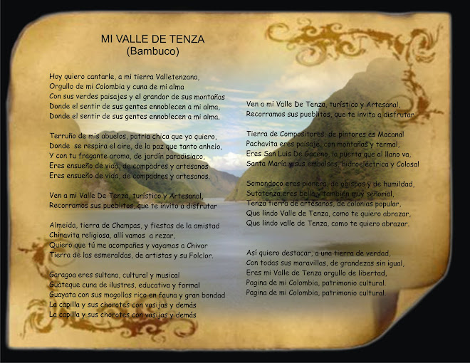 Mi Valle de Tenza. Bambuco. Victor Rebellon. Compositor e intérprete. Garagoa, Boyacá, Colombia